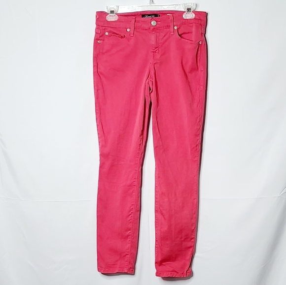 Anthropologie Level 99 Lily skinny pink flattering jeans sz 27 - Picture 1 of 7